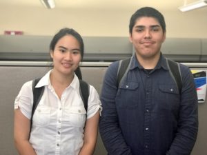 Emily Kanekeo and Diego Jaimes